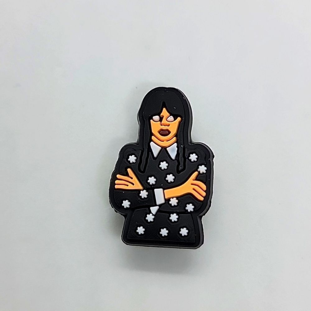 🎈5/$10🎈 PATCHES..CROC CHARMS.. Wednesday Adams..